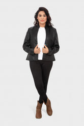 HAARLEM Women KUZE 11195 Leather Jacket Black